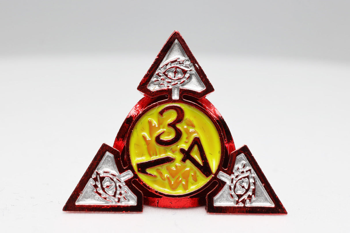 Oculus: Ablaze - Hollow Metal RPG Dice Set Metal Dice Foam Brain Games
