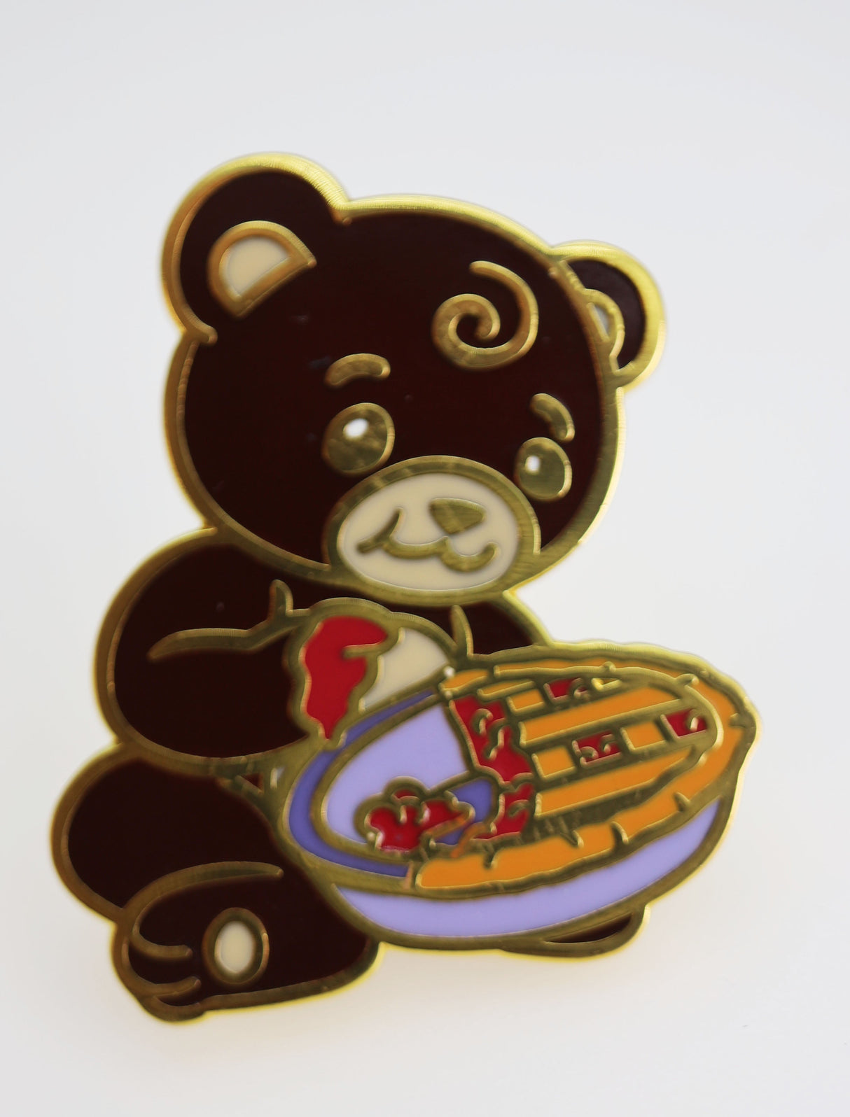 Pastry Pets: Cherry Pie Bear Cub - Pin & RPG Dice Set Plastic Dice & Pin Set Foam Brain Games