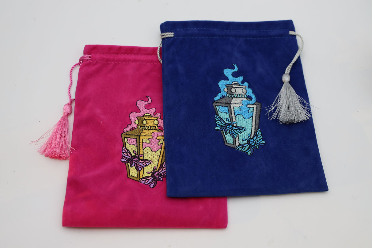 Moonlit Lantern Dice Bag - Pink Dice Bag Foam Brain Games