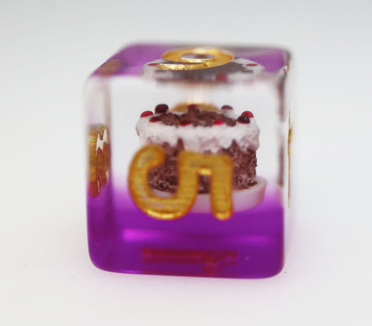 Pastry Pets: Chocolate Cake Piggy - Pin & RPG Dice Set Plastic Dice & Pin Set Foam Brain Games