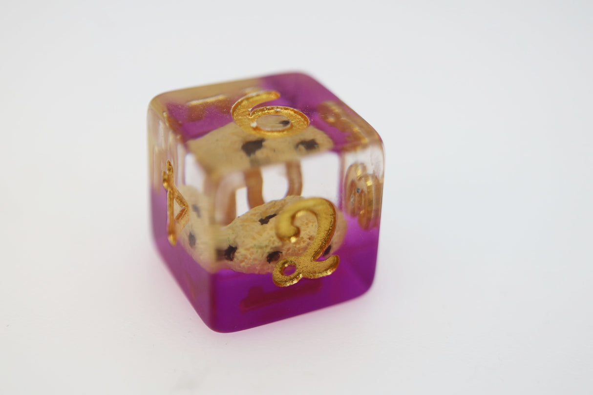Pastry Pets: Chocolate Chip Cookie Mouse - Pin & RPG Dice Set Plastic Dice & Pin Set Foam Brain Games