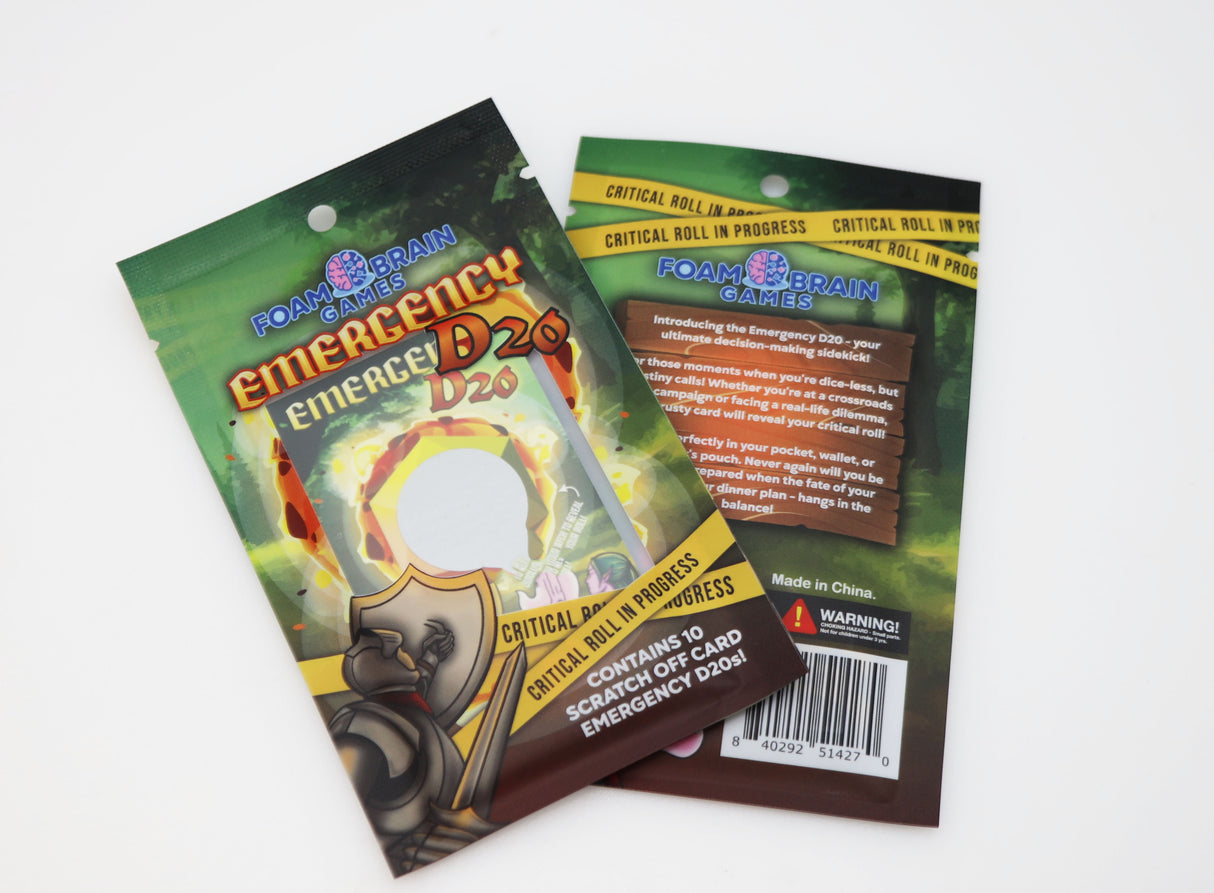 Emergency D20 (10 Packages of 10 Cards)