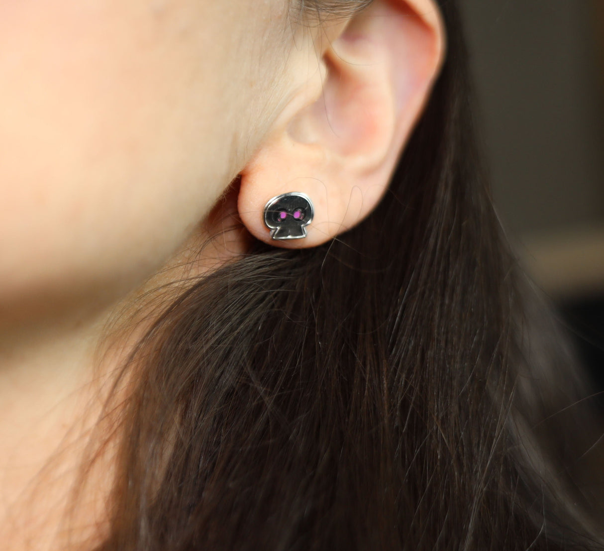 Acquisitions Inc Stud Earrings: Jim Darkmagic Brooch Jewelry Foam Brain Games