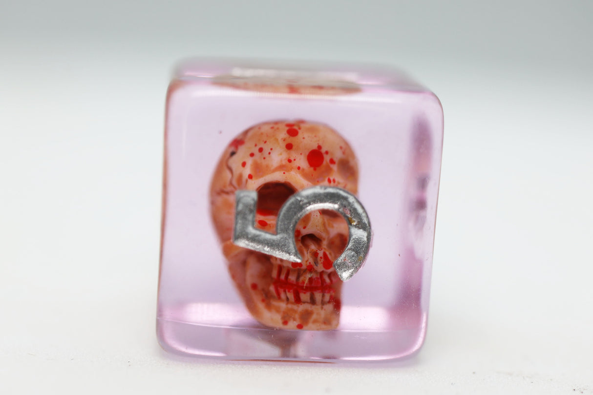 Bloody Skull RPG Dice Set Plastic Dice Foam Brain Games