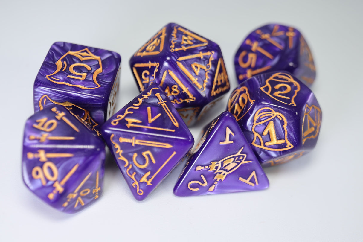 Queen's Armory: Enchanted - 25mm RPG Dice Set Plastic Dice Foam Brain Games
