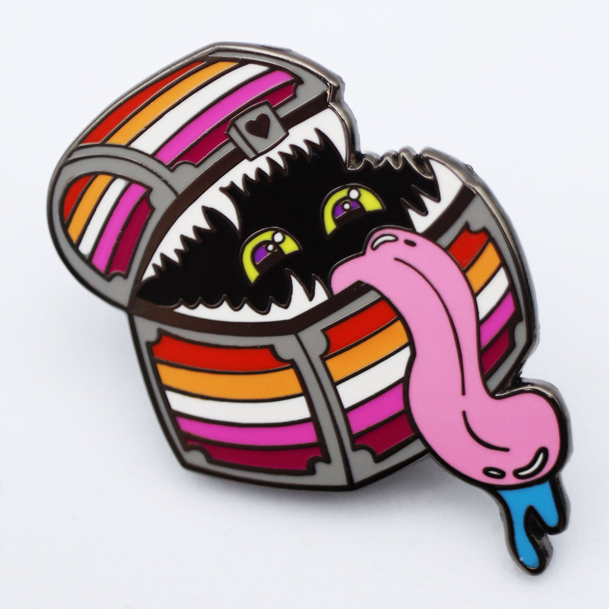 Enamel Mimic Pride Pin - Lesbian – Foam Brain Wholesale