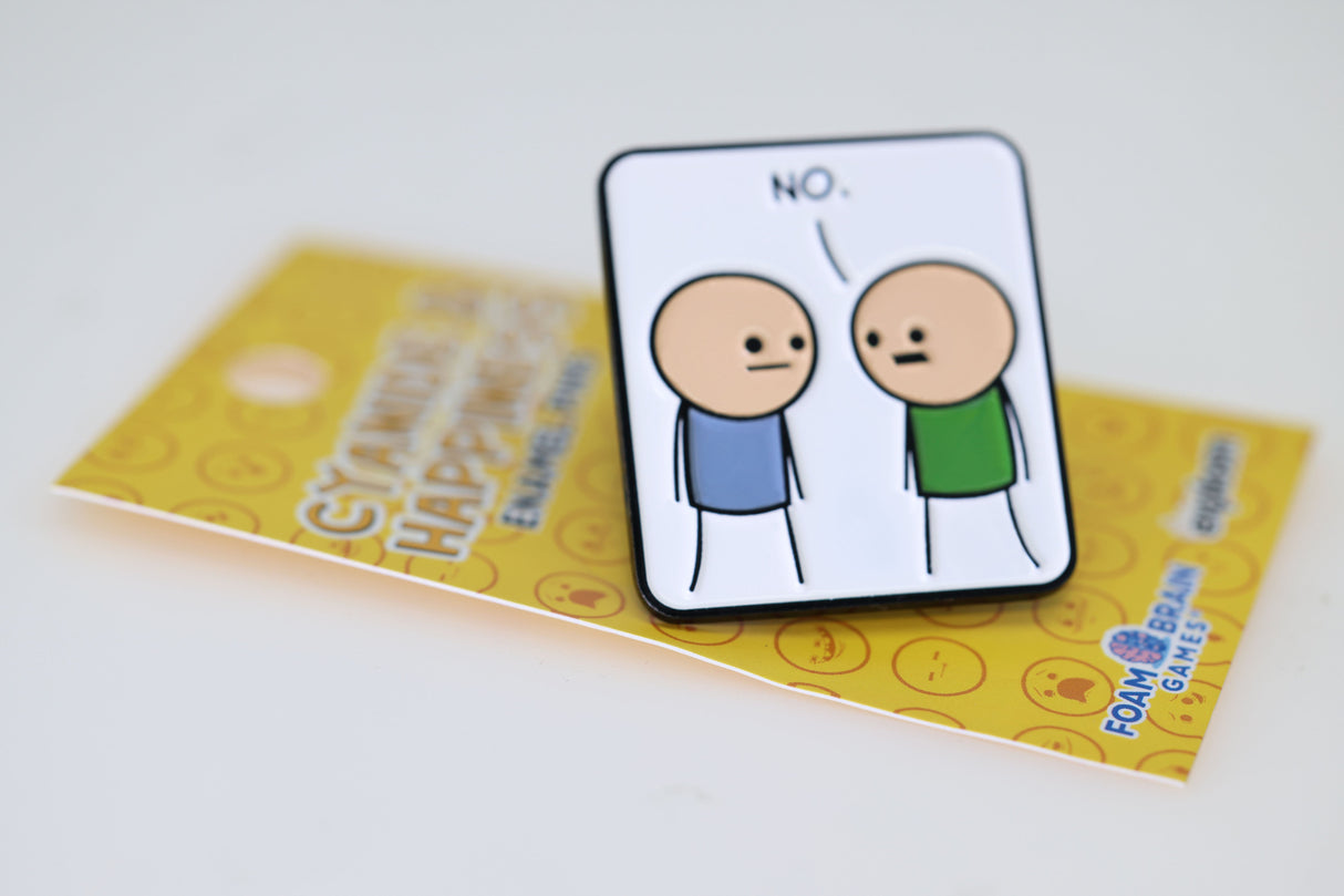 Cyanide & Happiness Pin Series 1: No Enamel Pin Foam Brain Games