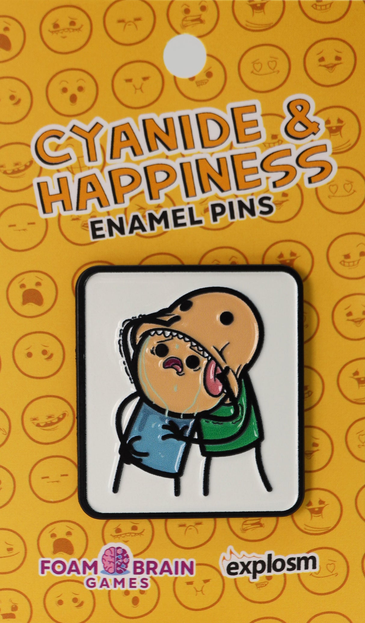 Cyanide & Happiness Pin Series 1: Slurp Enamel Pin Foam Brain Games
