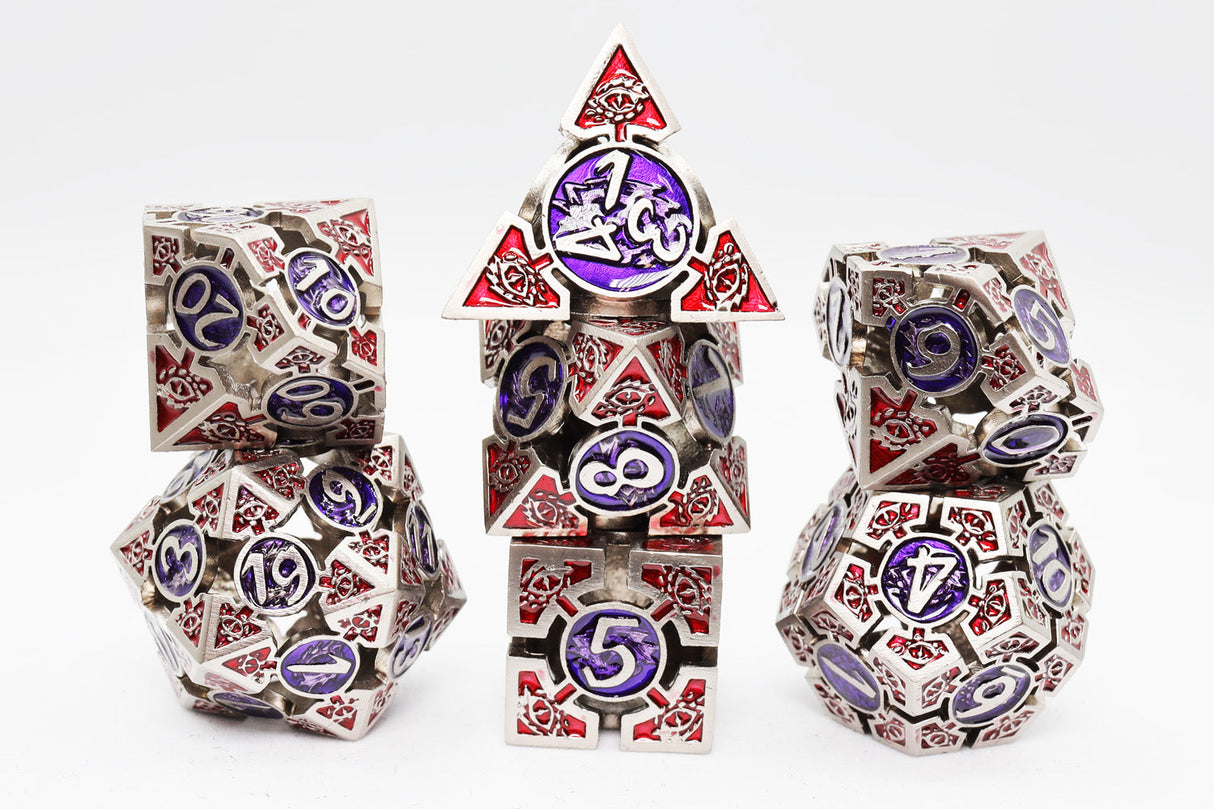 Oculus: Puzzling - Hollow Metal RPG Dice Set Metal Dice Foam Brain Games