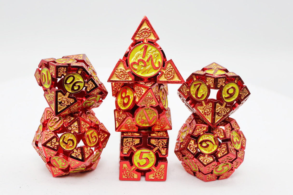 Oculus: Wide Awake - Hollow Metal RPG Dice Set Metal Dice Foam Brain Games