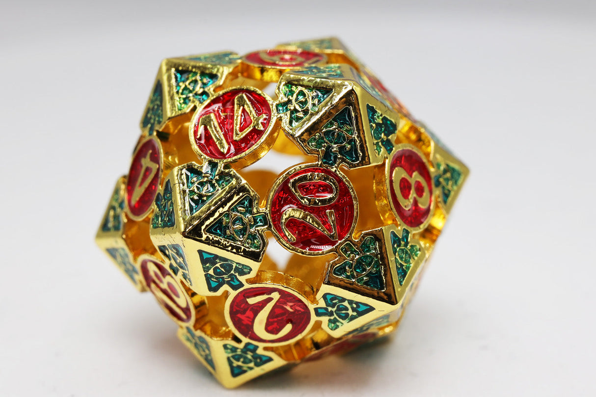 Oculus: Mischievous - Hollow Metal RPG Dice Set Metal Dice Foam Brain Games
