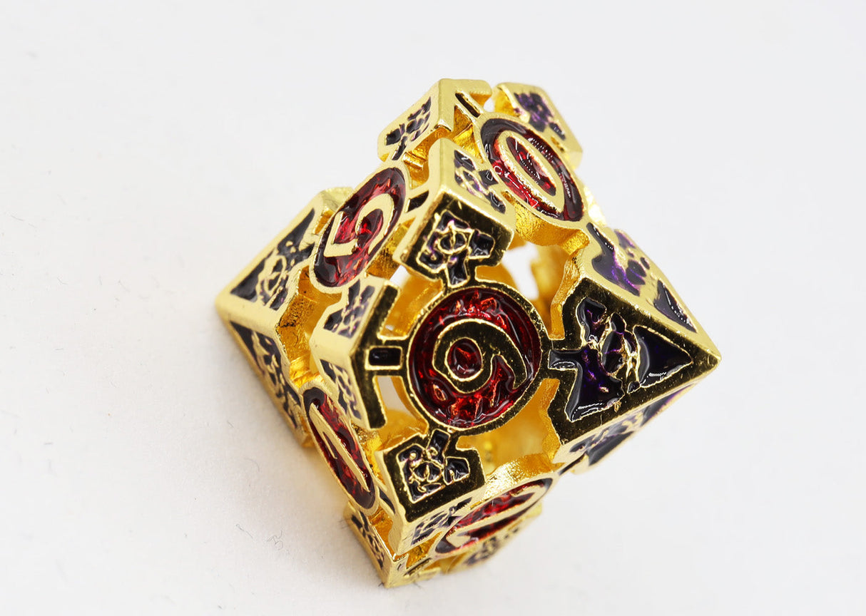 Oculus: Impassioned - Hollow Metal RPG Dice Set Metal Dice Foam Brain Games