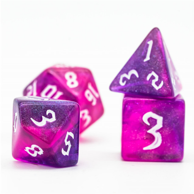 Gravity Elemental RPG Dice Set Plastic Dice Foam Brain Games