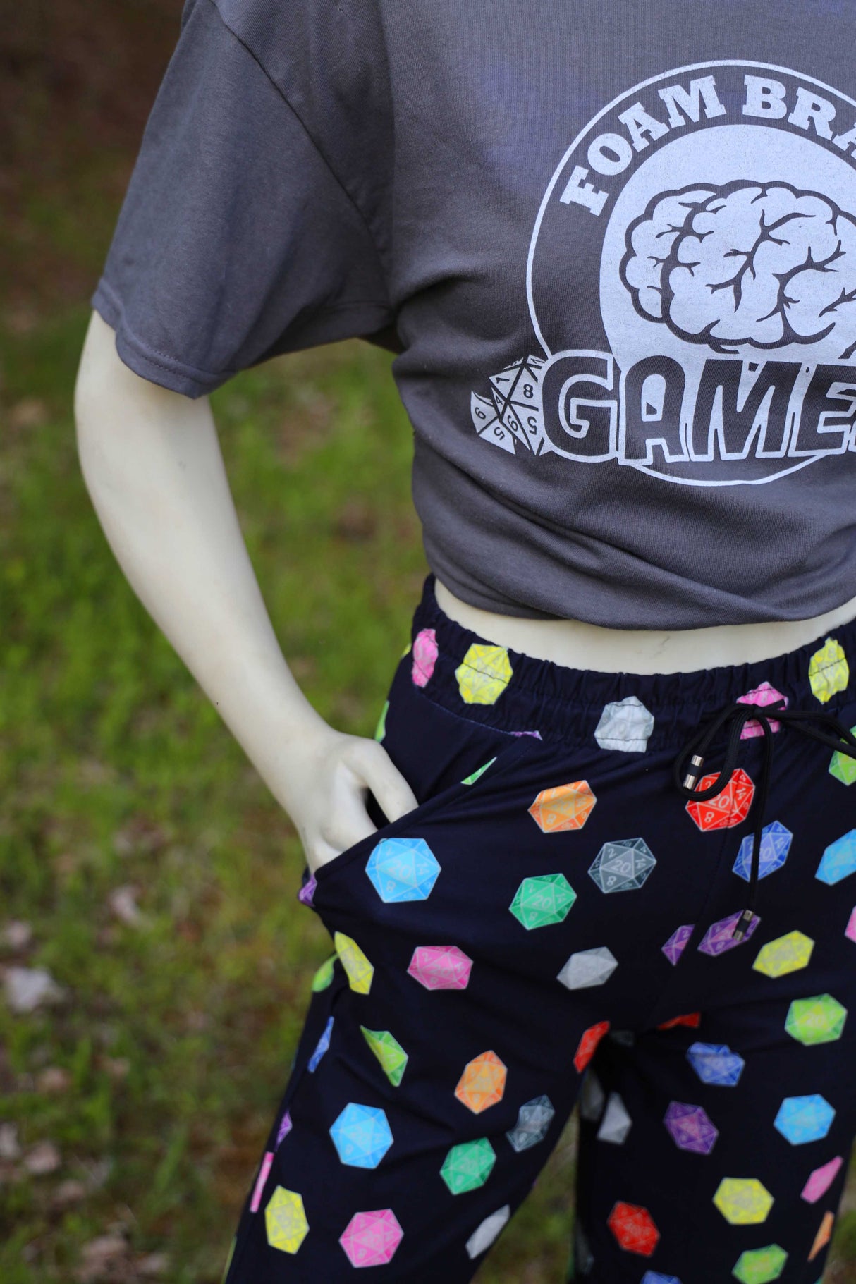 D20 Joggers - SIZE: 2XL/3XL Leggings & Joggers Foam Brain Games
