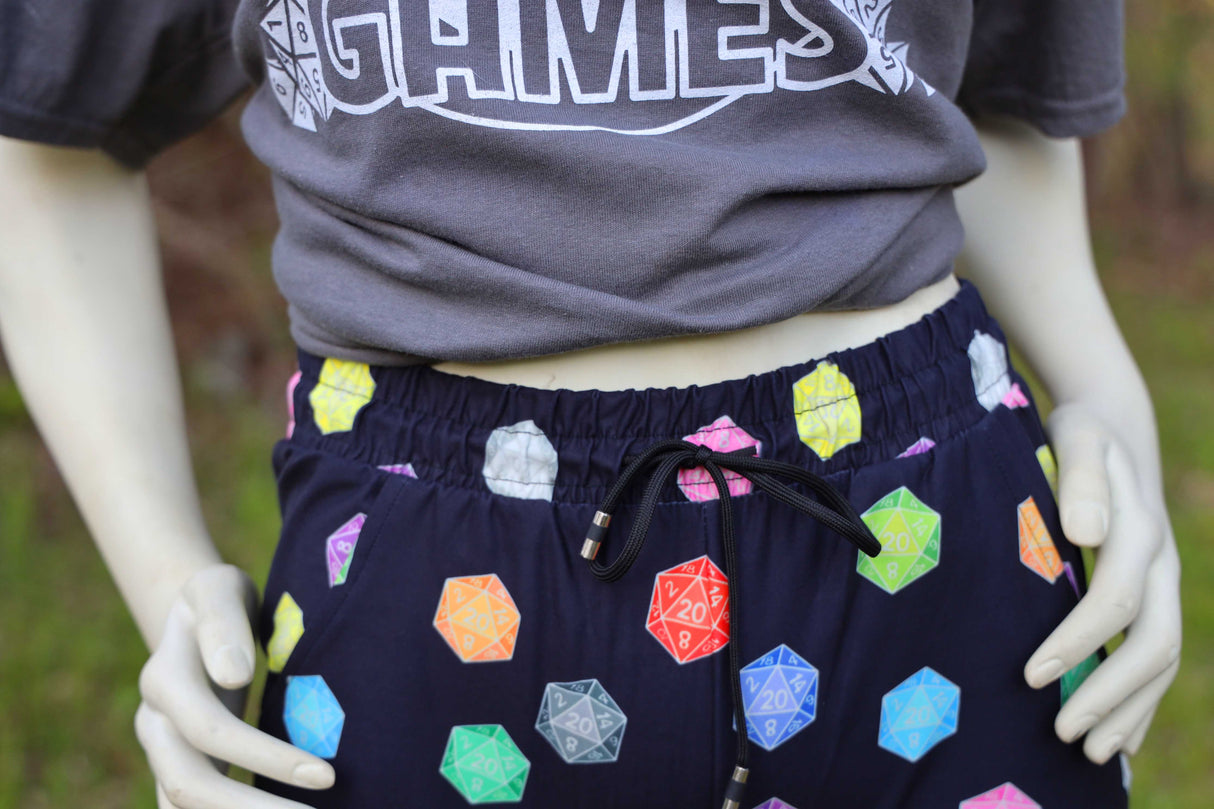 D20 Joggers - SIZE: L/XL (Large/XLarge) Leggings & Joggers Foam Brain Games