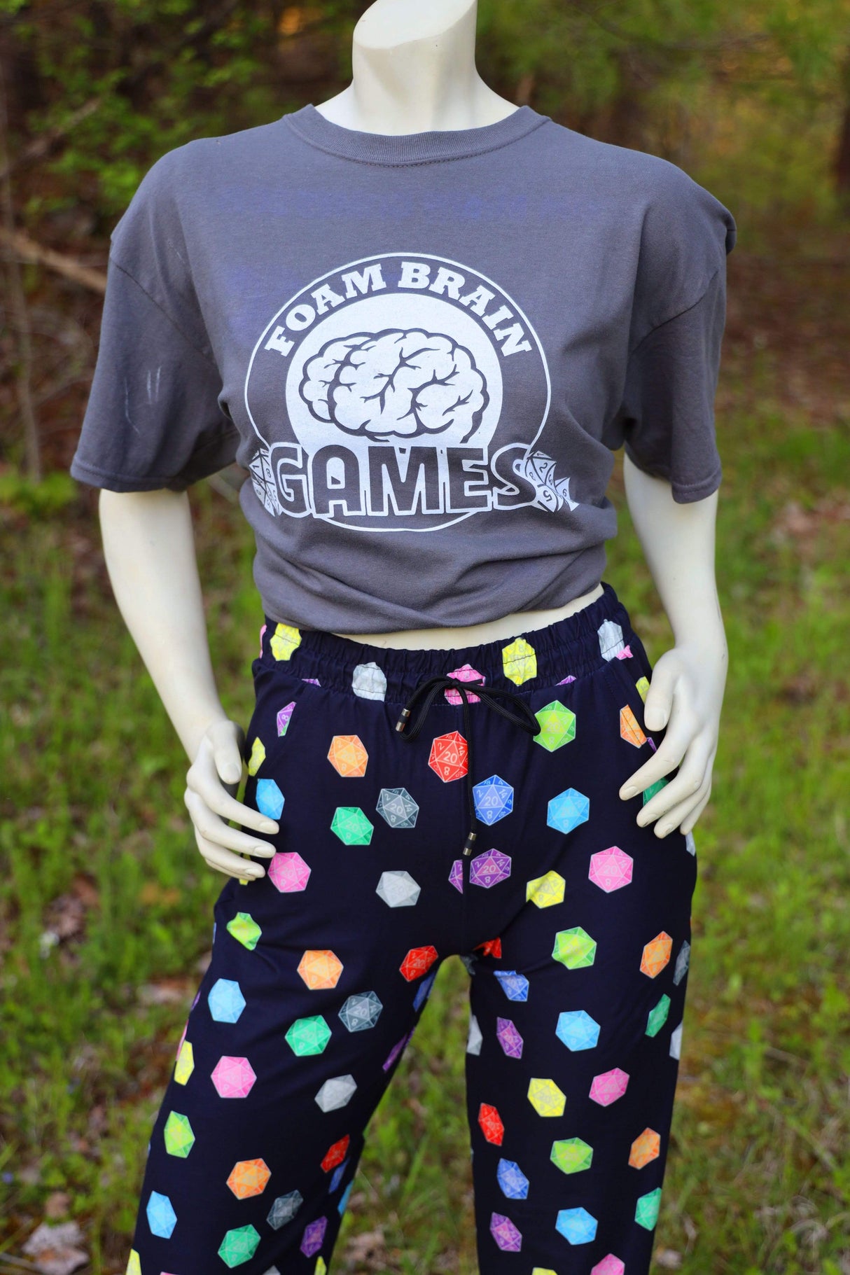 D20 Joggers - SIZE: 2XL/3XL Leggings & Joggers Foam Brain Games