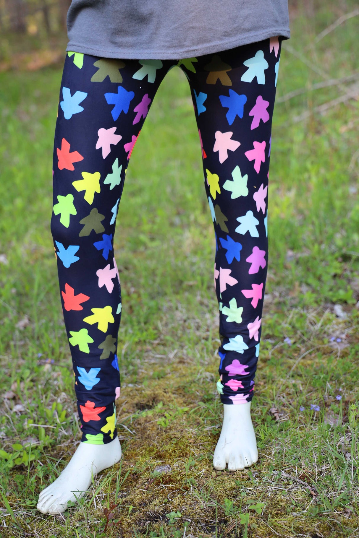 Meeples Leggings - SIZE: OS Leggings & Joggers Foam Brain Games