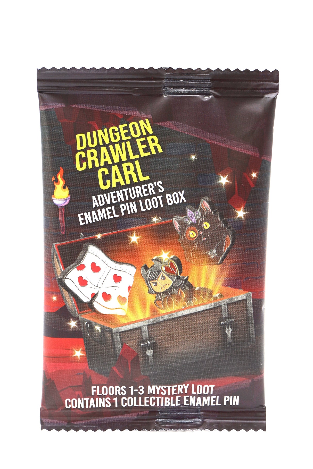 Dungeon Crawler Carl Adventurer's Pin Loot Box: Floors 1-3 (Single Pack) - Gen Con Mystery Loot Foam Brain Games