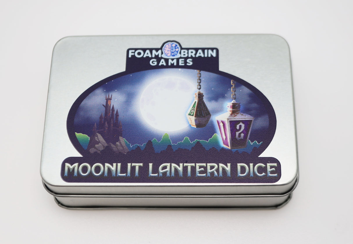 Complete Set: Moonlit Lantern Metal RPG Dice Bundle