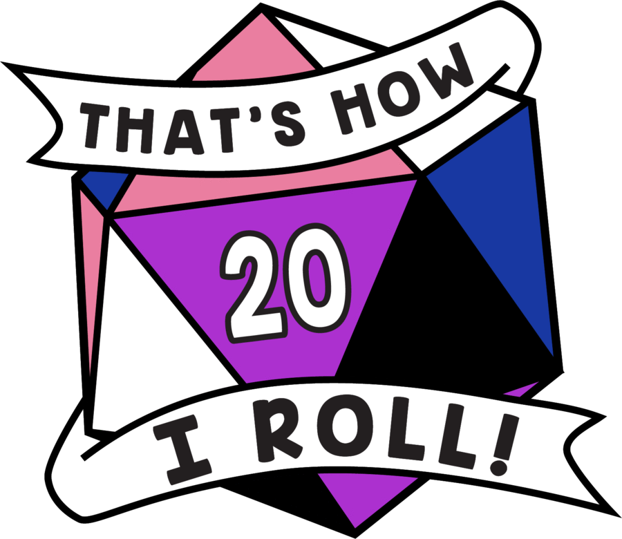 That's How I Roll Pride Pin - Genderfluid Enamel Pin Foam Brain Games