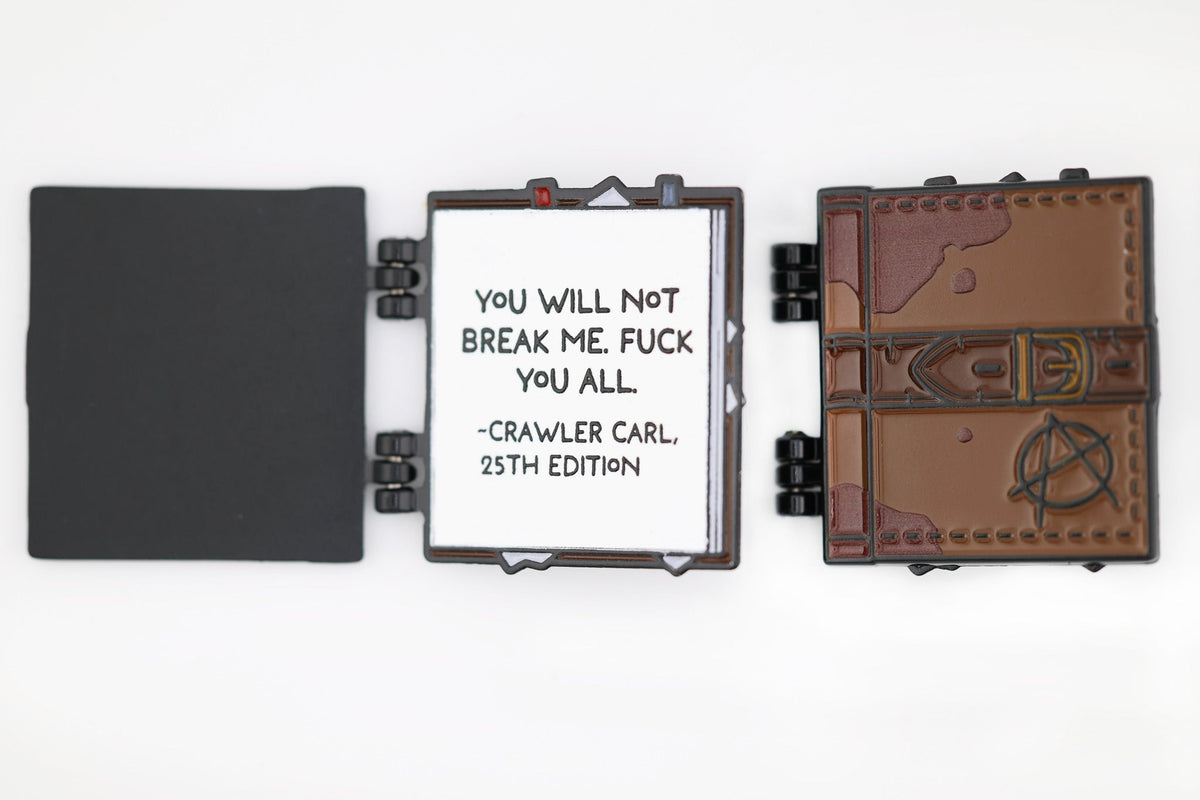 **PREORDER** Dungeon Crawler Carl: Dungeon Anarchist's Cookbook Enamel Pin Enamel Pin Foam Brain Games