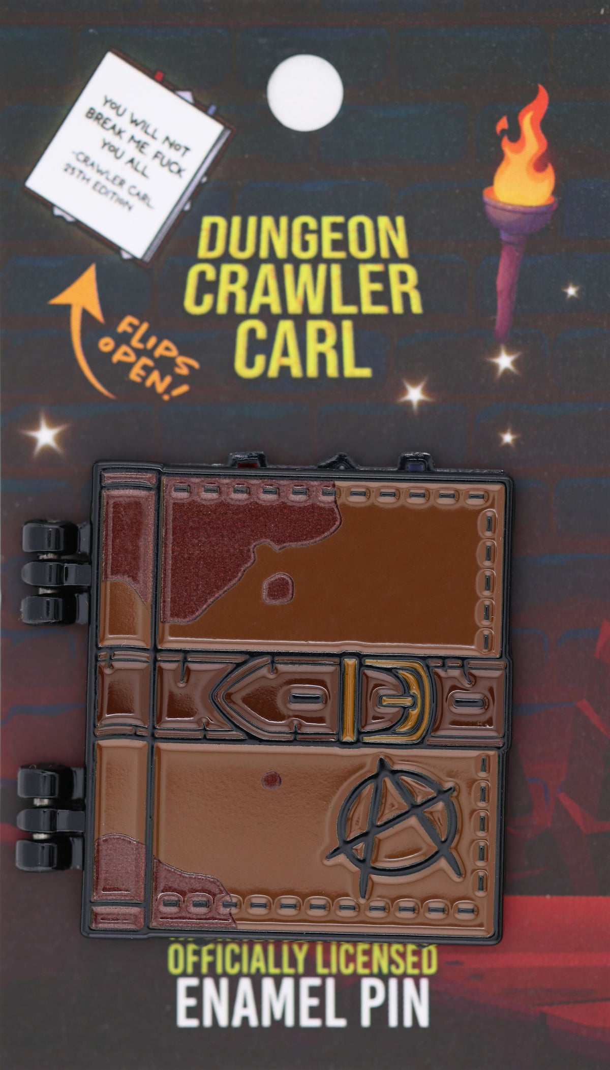 **PREORDER** Dungeon Crawler Carl: Dungeon Anarchist's Cookbook Enamel Pin Enamel Pin Foam Brain Games