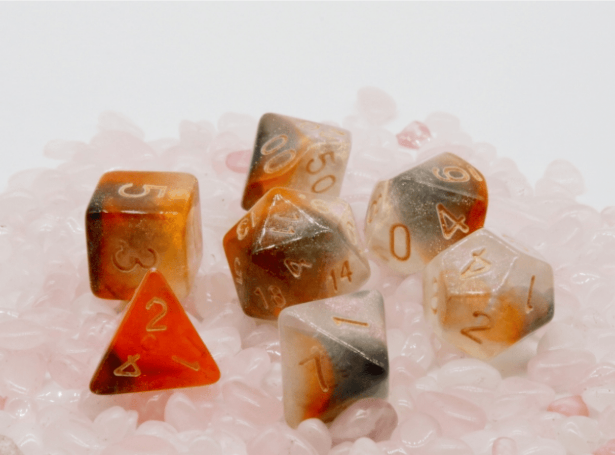 Rising Galaxy RPG Dice Set Plastic Dice Foam Brain Games