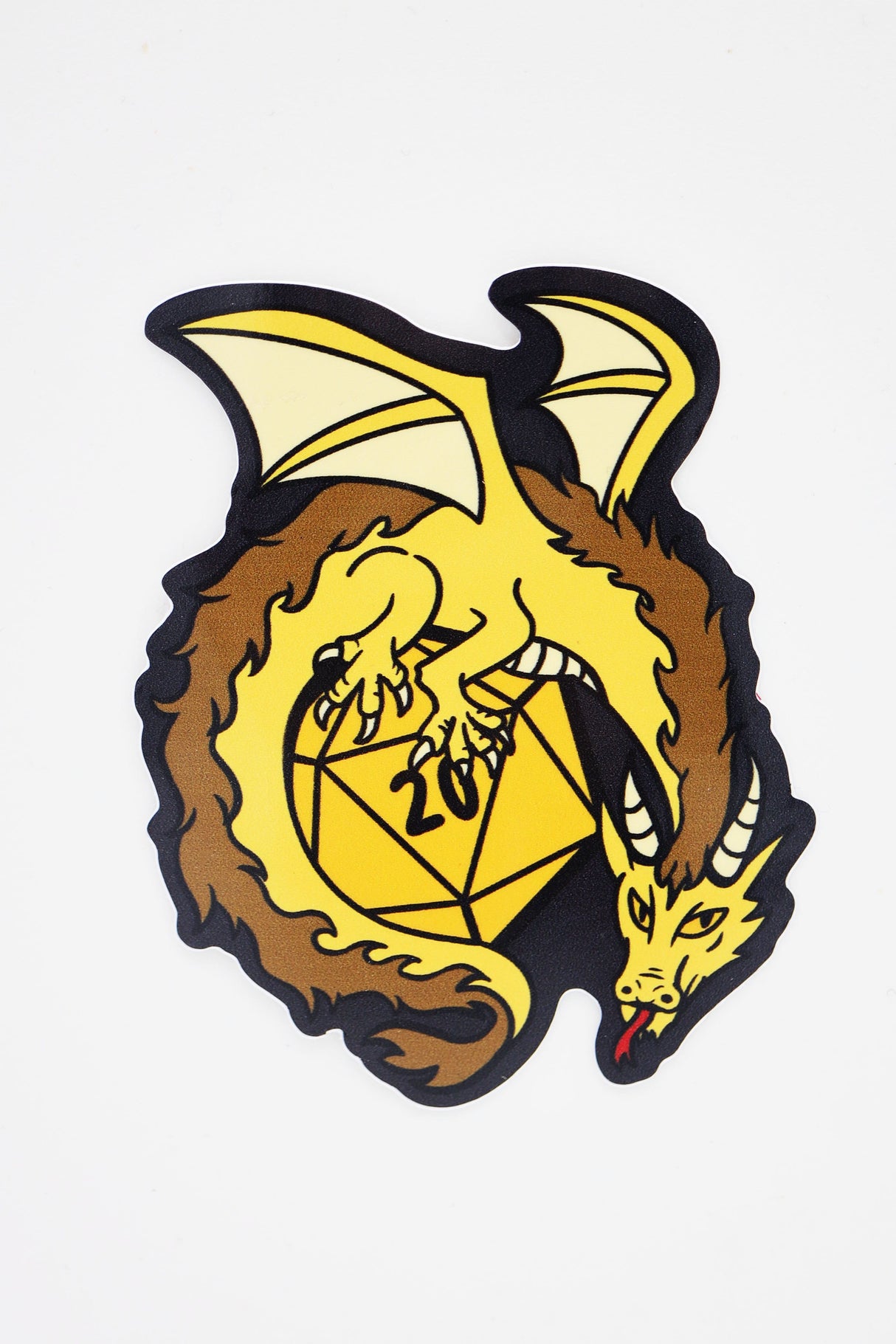 Dice Dragon Sticker: Gold Stickers Foam Brain Games