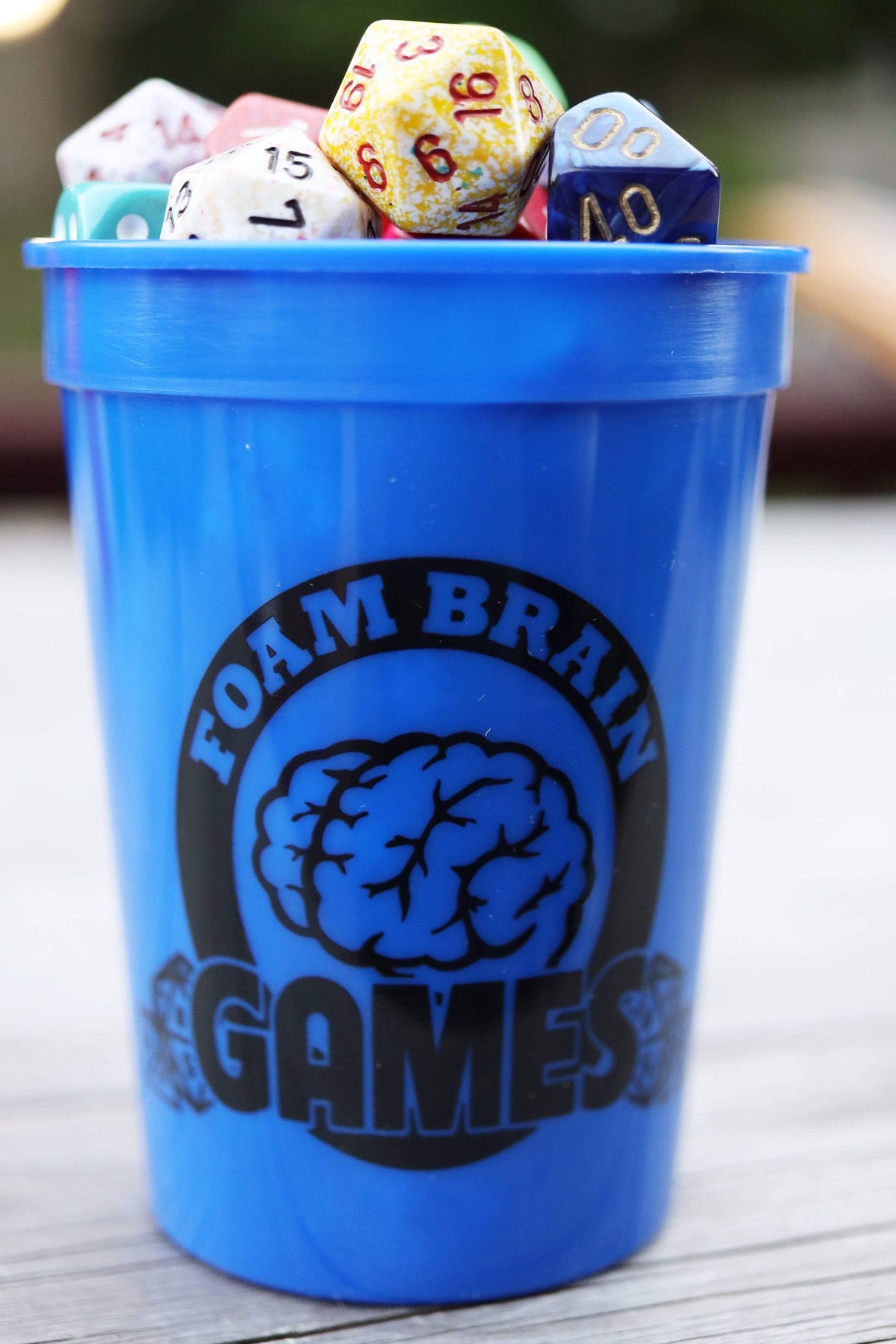 Plastic cup with Lid and Straw (NO DICE INCLUDED)
