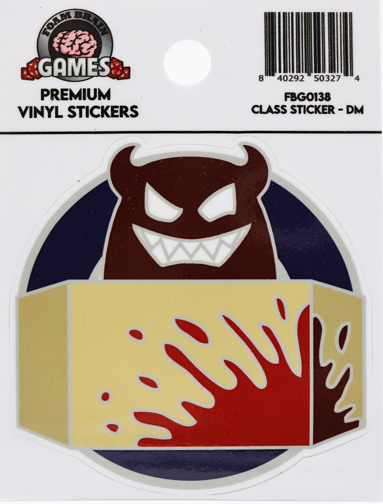 Class Sticker: Dungeon Master Stickers Foam Brain Games