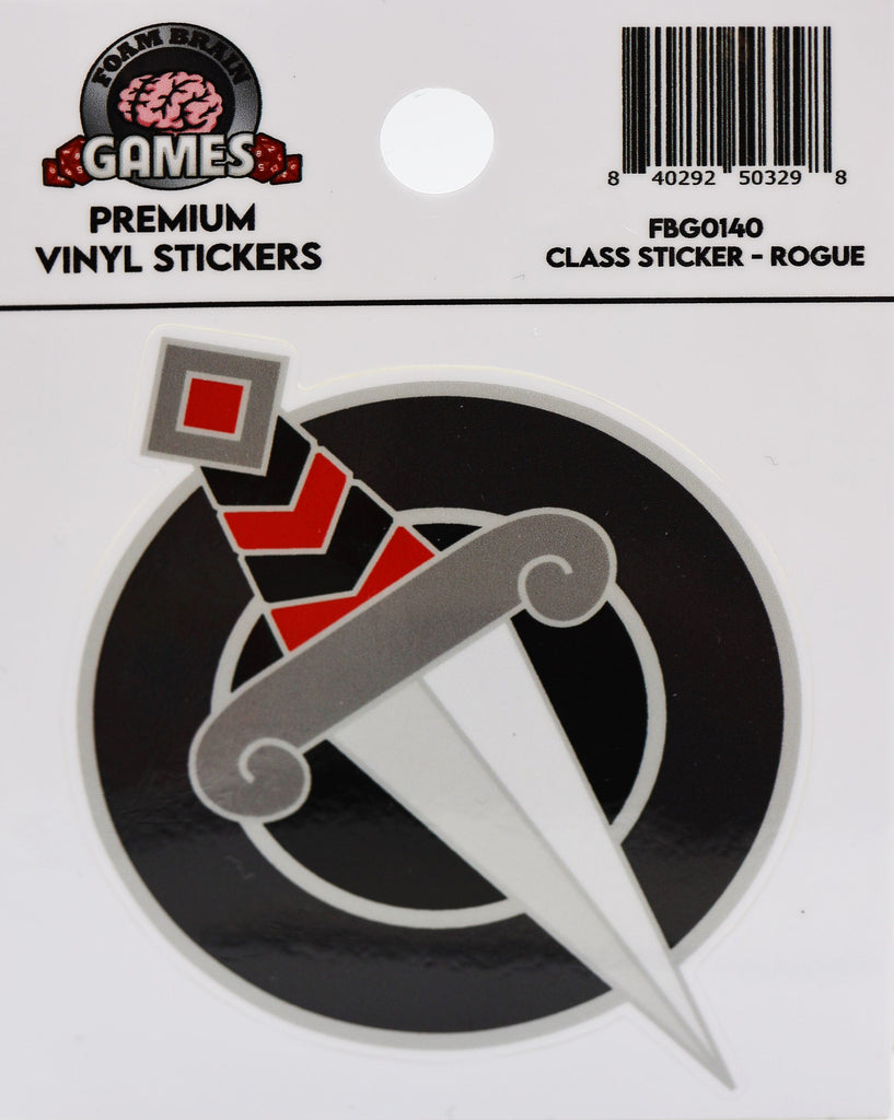 Class Sticker: Rogue Stickers Foam Brain Games