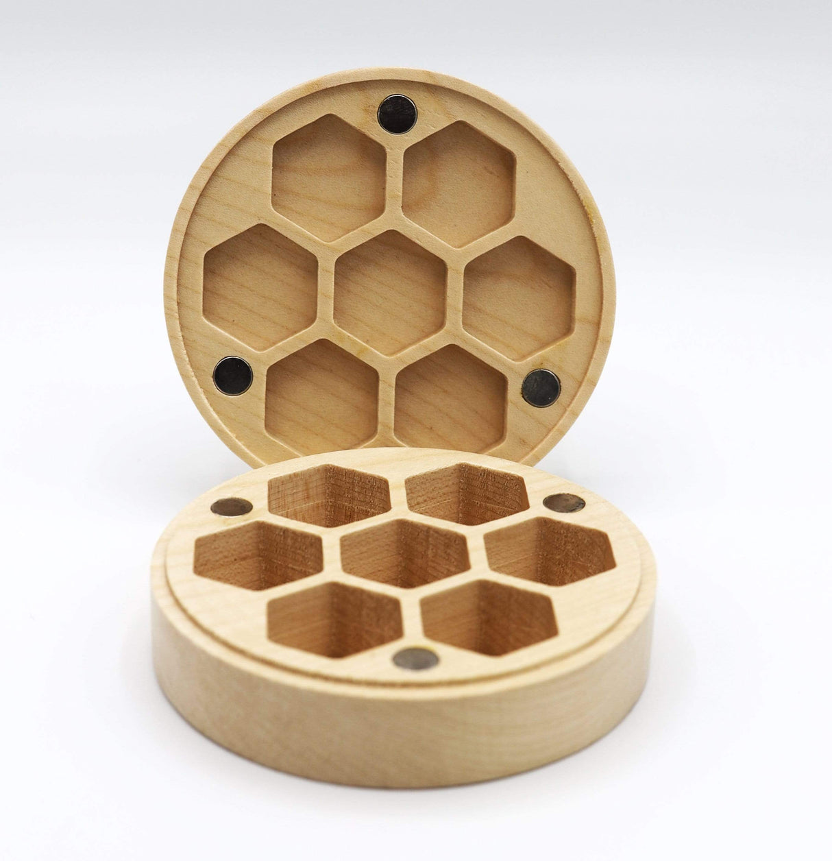 Maple Wood Dice Box (Round)