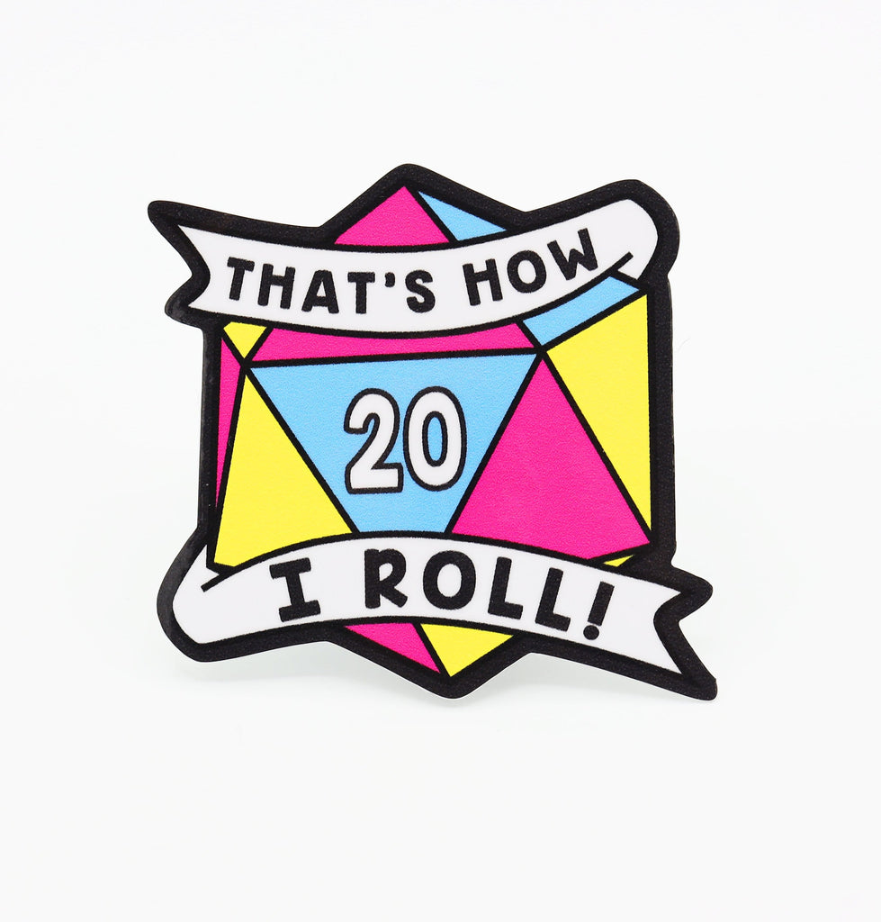 Thats How I Roll Sticker - Pansexual Pride Stickers Foam Brain Games