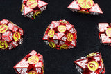 Oculus: Ablaze - Hollow Metal RPG Dice Set Metal Dice Foam Brain Games