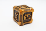 Alchemist Metals: Gold - Metal RPG Dice Set Metal Dice Foam Brain Games