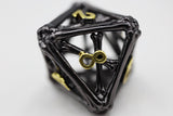 Night Bones - Hollow Metal RPG Dice Set Metal Dice Foam Brain Games