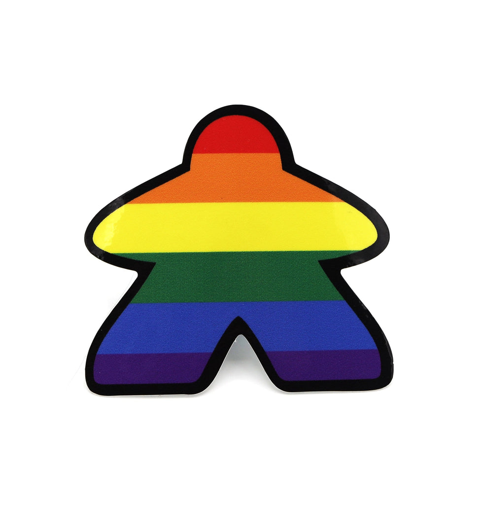 Rainbow Meeple Sticker Stickers Foam Brain Games