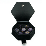 Amethyst - Gemstone Engraved with Gold Stone Dice Foam Brain Games