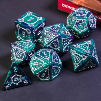 Huge Arcane Castle Dice Set - 25mm Plastic Dice Foam Brain Games