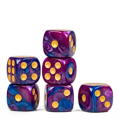 12 piece Pip D6's - Between Dimensions Plastic Dice Foam Brain Games