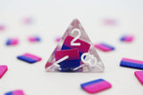 Bisexual Flag RPG Dice Set Plastic Dice Foam Brain Games