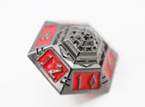 Dice 51: Blood Moon - Metal RPG Dice Set Metal Dice Foam Brain Games