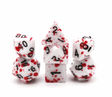 Blood Splatter RPG Dice Set Plastic Dice Foam Brain Games