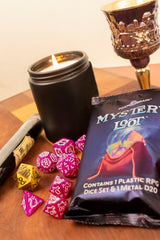 Mystery Loot: Plastic RPG Set and Metal D20 Foam Brain Games