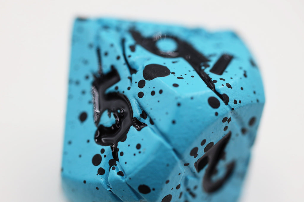 Blue Quarry - Metal RPG Dice Set Metal Dice Foam Brain Games