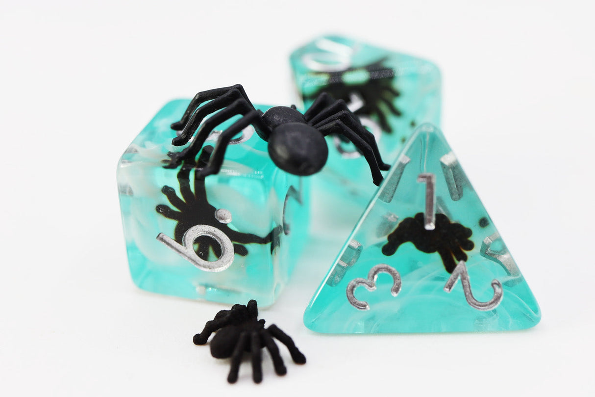 Blue Tarantula RPG Dice Set Plastic Dice Foam Brain Games