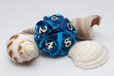 Hollow Hearts: Blue - Metal RPG Dice Set Metal Dice Foam Brain Games