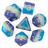 Blueberry Snow Cone RPG Dice Set Plastic Dice Foam Brain Games