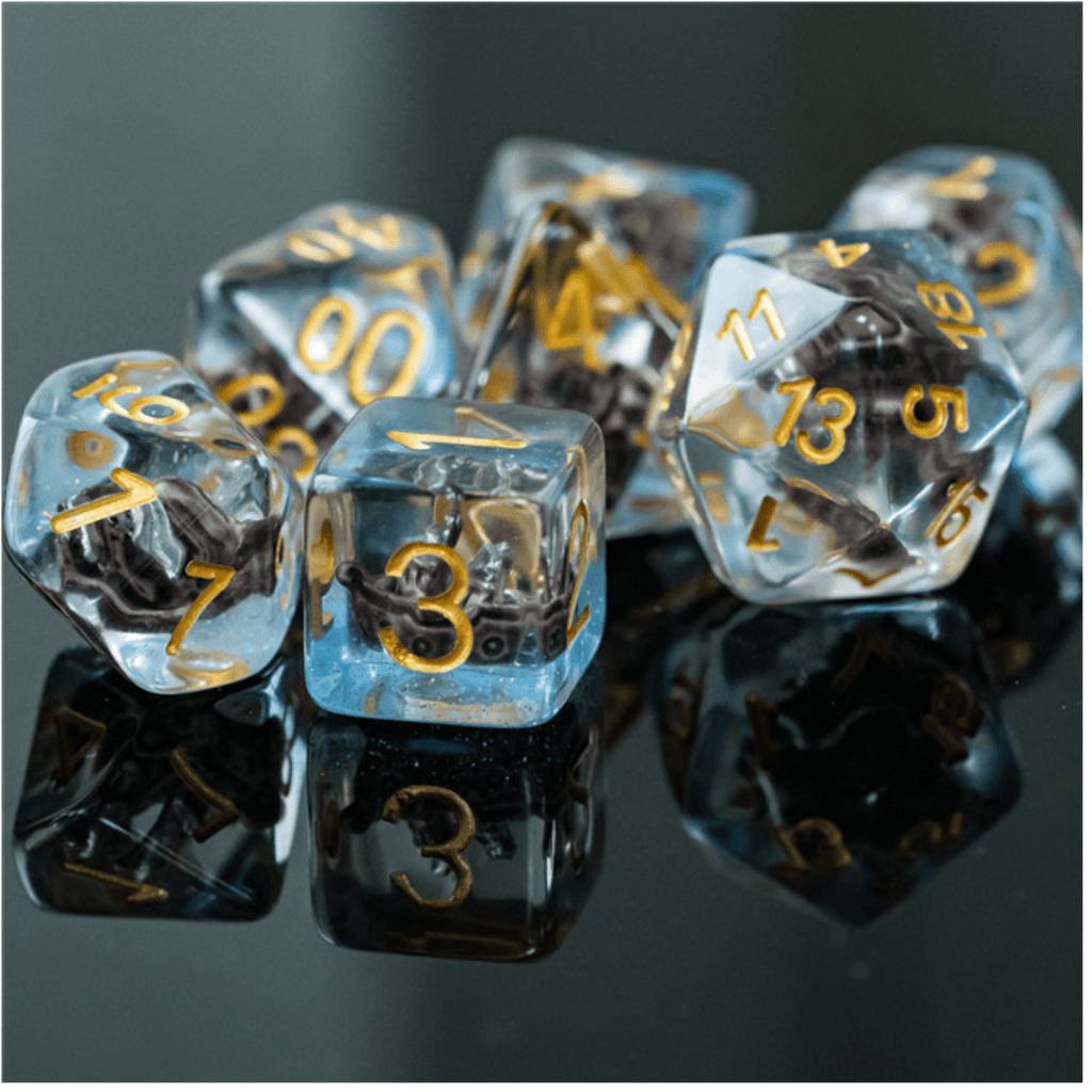 Boat RPG Dice Set Plastic Dice Foam Brain Games