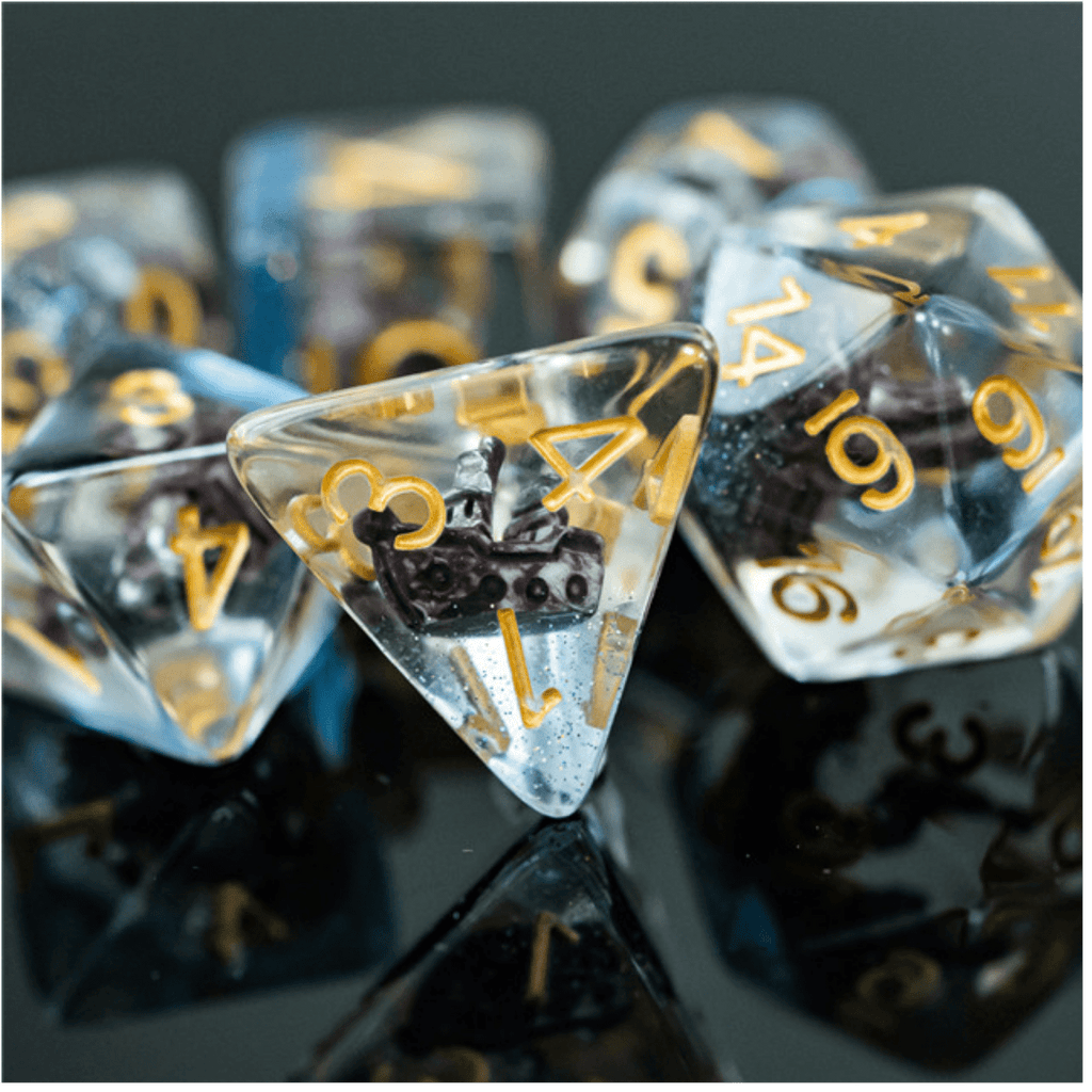 Boat RPG Dice Set Plastic Dice Foam Brain Games